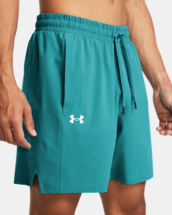 Men's UA Zone Woven Shorts in Blue image number 3